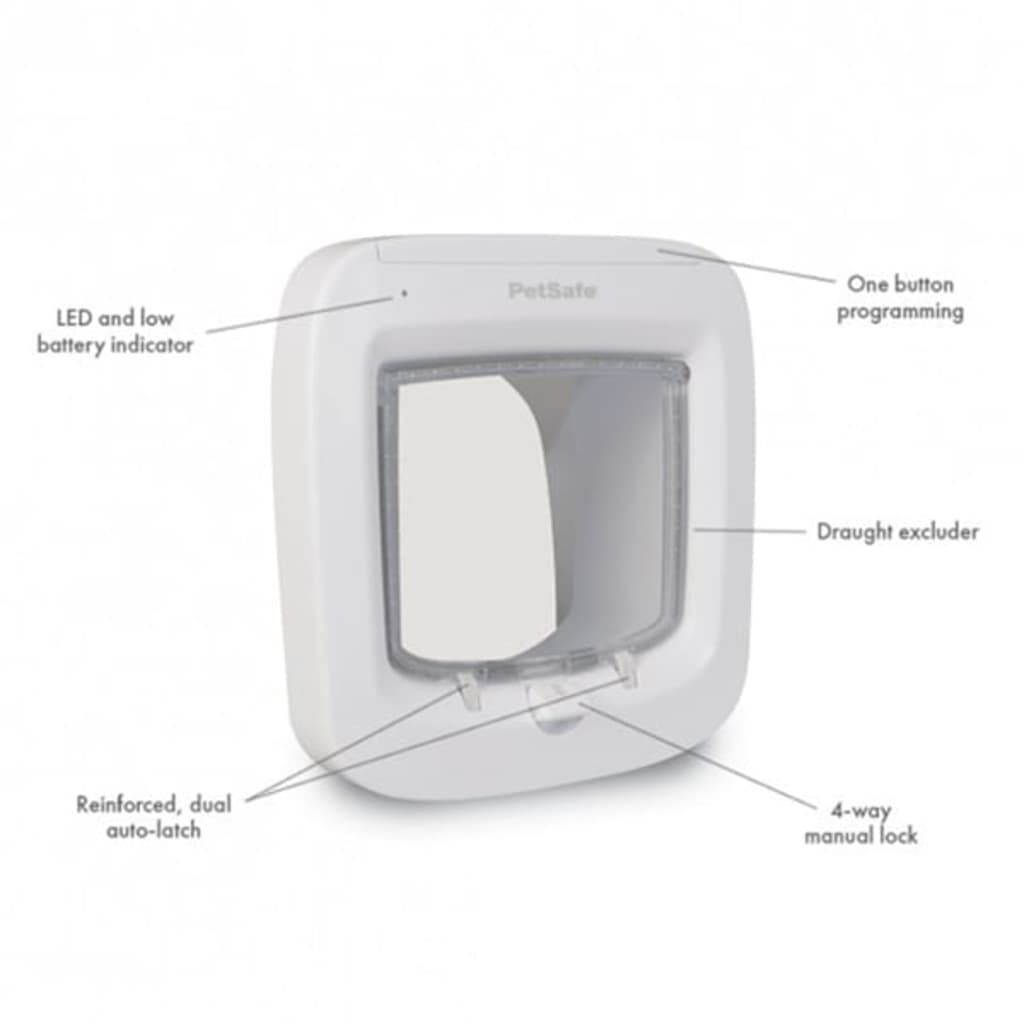 PetSafe Microchip Cat Flap White PPA19 16145