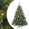 vidaXL Artificial Christmas Tree with 150 LEDs Green 150 cm PE and PVC