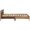 vidaXL Bed Frame with Headboard Old wood 200 x 200 cm Engineered wood