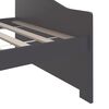 vidaXL 3-Seater Day Bed without Mattress Dark Grey 90x200cm