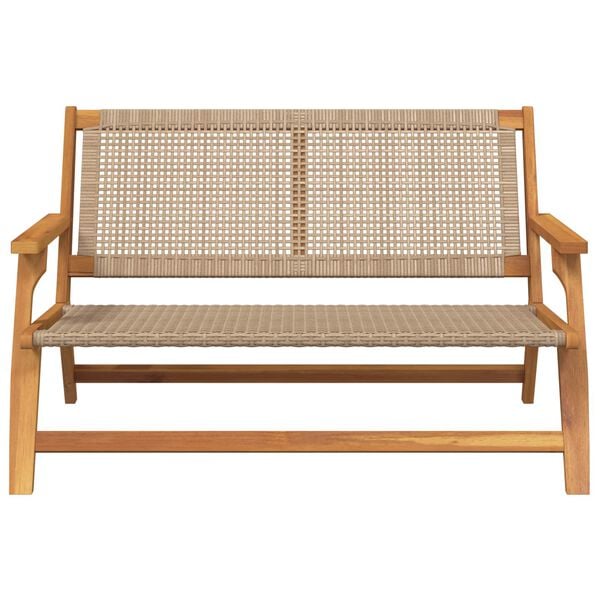 vidaXL Garden Furniture Beige 122 x 78 x 73 cm Solid Acacia Wood