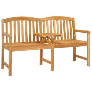vidaXL Handcarved Rose Bench Natural 150.5 x 60 x 95 cm