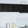 vidaXL Kitchen Cabinet 2 pcs Black 30 x 31 x 40 cm Engineered Wood