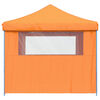 vidaXL Party Tent Folding Orange 292 x 292 x 315 cm Oxford Fabric