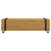 vidaXL TV Stand Brown 110 x 30 x 30 cm Solid Teak Wood