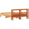vidaXL Bed Frame without Mattress Wax Brown 160x200 cm Solid Wood Pine