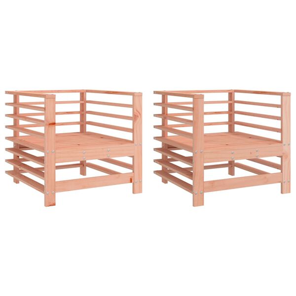 vidaXL Garden Chairs 2 pcs Solid Wood Douglas