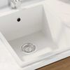 vidaXL Kitchen Sink White 38 x 44 x 20 cm Granite