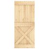 vidaXL Sliding Door with Hardware Set 90x210 cm Solid Wood Pine