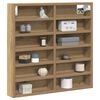 vidaXL Display Cabinet Artisan Oak 60 x 8.5 x 58 cm Engineered Wood