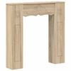 vidaXL Fireplace Surround Sonoma Oak 102 x 20 x 102 cm Engineered Wood