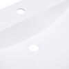 vidaXL Built-in Wash Basin 800x460x130 mm SMC White