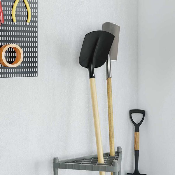 vidaXL Shovel Head 4 pcs Black 34.5 x 24 cm Powder-Coated Steel