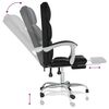 vidaXL Reclining Office Chair Black Faux Leather
