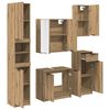 vidaXL Bathroom Furniture Set 5 pcs Artisan Oak Engineered Wood