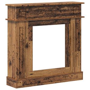 vidaXL Fireplace Surround Old Wood 102 x 26 x 100 cm Engineered Wood