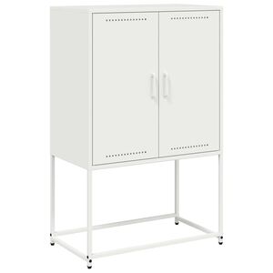 vidaXL Highboard White 68.5x38.5x107 cm Steel