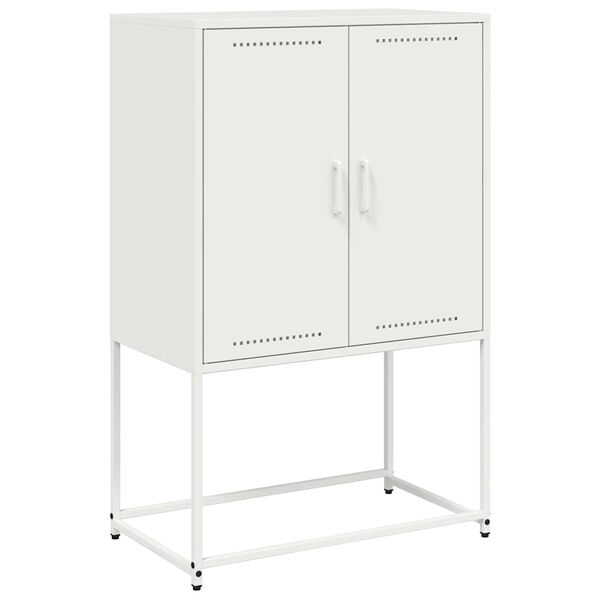 vidaXL Highboard White 68.5x38.5x107 cm Steel