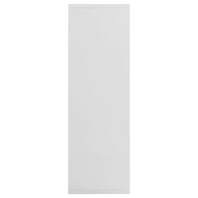 vidaXL Book Cabinet/Sideboard High Gloss White 50x25x80 cm Engineered Wood