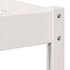 vidaXL Bed Frame White 215.5 x 105.5 x 69.5 cm Solid Pine Wood