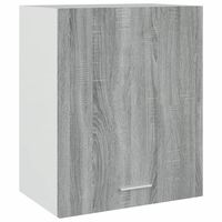 vidaXL Hanging Cabinet Grey Sonoma 50x31x60 cm Engineered Wood