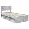 vidaXL Bed Frame Concerte Grey 90 x 190 cm Solid Pine Wood
