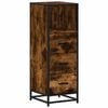 vidaXL Bathroom Cabinet Smoked Oak 35x37,5x100 cm Engineered Wood