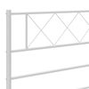 vidaXL Metal Headboard White 107 cm