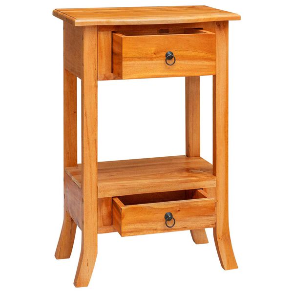 vidaXL Console Table Natural 50.5 x 30 x 75.5 cm Solid Mahogany Wood