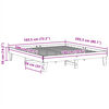 vidaXL Bed Frame without Mattress White 180x200 cm Super King Solid Wood Pine