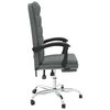 vidaXL Reclining Office Chair Dark Grey Fabric