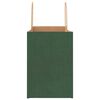 vidaXL Paper Bags 250 pcs with Handles Green 32x17x25 cm