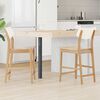 vidaXL Dining Chairs 2 pcs Natural 48 x 49 x 95 cm Solid Rubber Wood