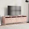 vidaXL TV Cabinet Pink 135x39x43.5 cm Cold-rolled Steel