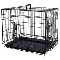 FLAMINGO Pet Wire Cage with Sliding Door Mezo S 43x61x50 cm Black
