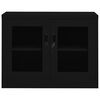 vidaXL Office Cabinet Black 90x40x70 cm Steel
