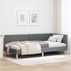 vidaXL Corner Bed Frame with Headboard Dark Grey 80 cm x 200 cm Velvet
