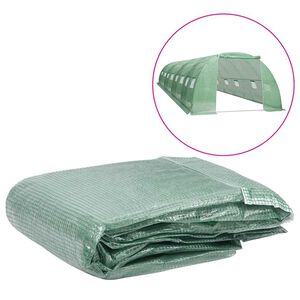 vidaXL Greenhouse Replacement Cover (32 m&sup2;) 400x800x200 cm Green