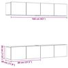 vidaXL Wall Mounted TV cabinets 4 pcs Artisan Oak Engineered Wood