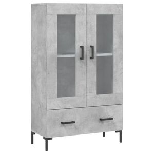 vidaXL Highboard Concrete Grey 69.5x31x115 cm Engineered Wood