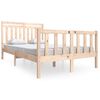 vidaXL Bed Frame without Mattress Small Double Solid Wood