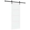 vidaXL Sliding Door ORKDAL 78 x 202 cm Engineered Wood White and Black