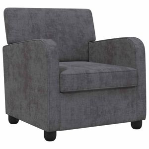 vidaXL Armchair Dark Grey Chenille