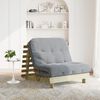 vidaXL Futon Sofa Bed with Mattress 100x206x11 cm Impregnated Wood Pine