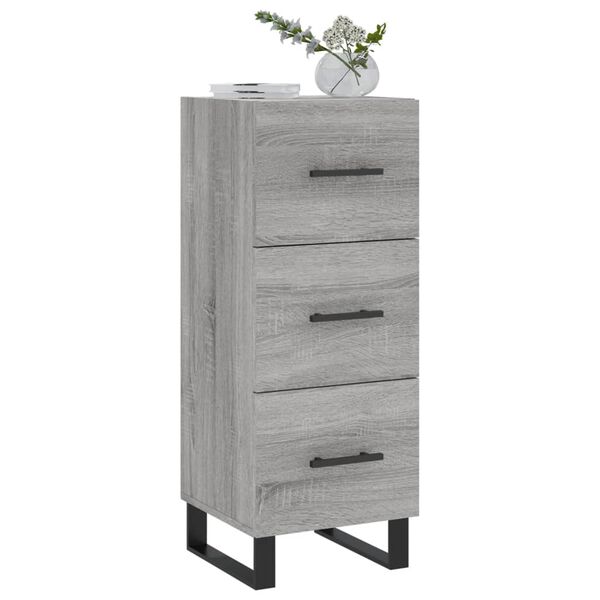 vidaXL Sideboard Grey Sonoma 34.5x34x90 cm Engineered Wood