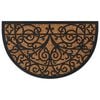 vidaXL Door Mat Half Round 45x75 cm Rubber and Coir