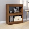 vidaXL Book Cabinet/Room Divider Brown Oak 60x30x72 cm