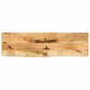 vidaXL Table Top 110x40x3.8 cm Live Edge Solid Wood Rough Mango