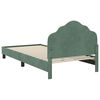 vidaXL Children's Bed Frame with Headboard Sea Green 90 x 200 cm