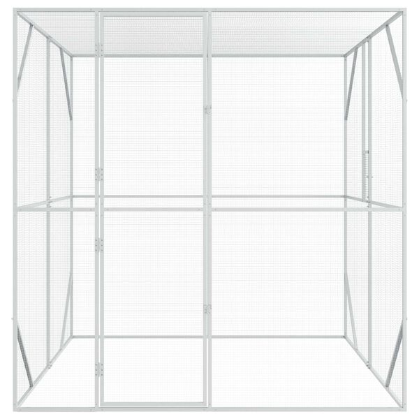 vidaXL Bird Cage Anthracite 209 x 202 x 214 cm Galvanised steel